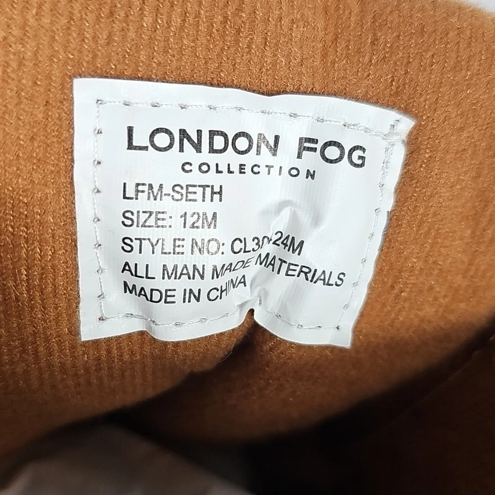 London Fog Tan and Dark Brown Waterproof Lace-Up Duck Boots